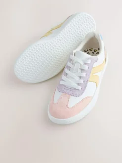 Next Wide Fit (G) Retro Trainers Multi Pastel Sale