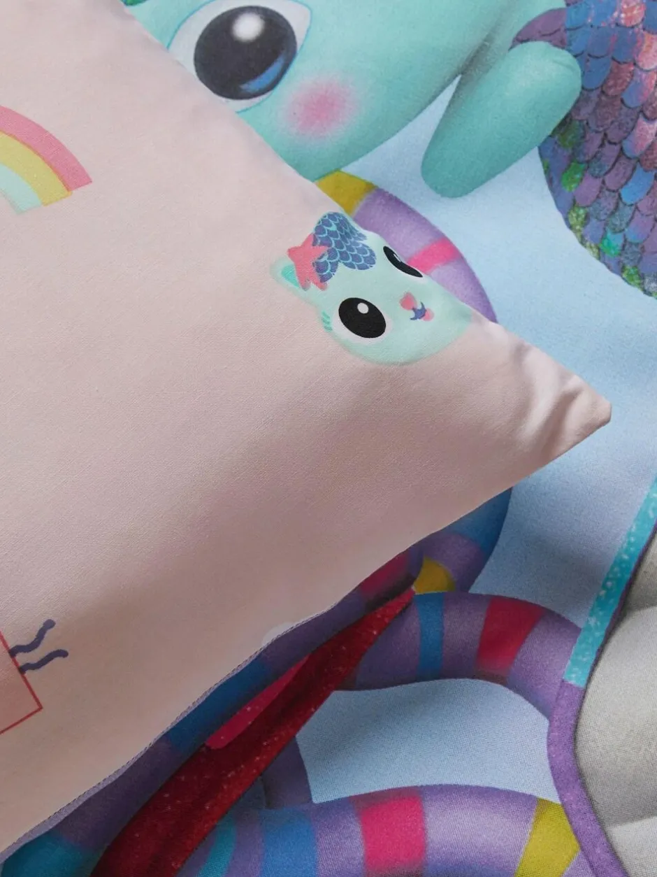 Next Multi Pink Gabby's Dollhouse Rainbow Duvet Cover and Pillowcase Set Online