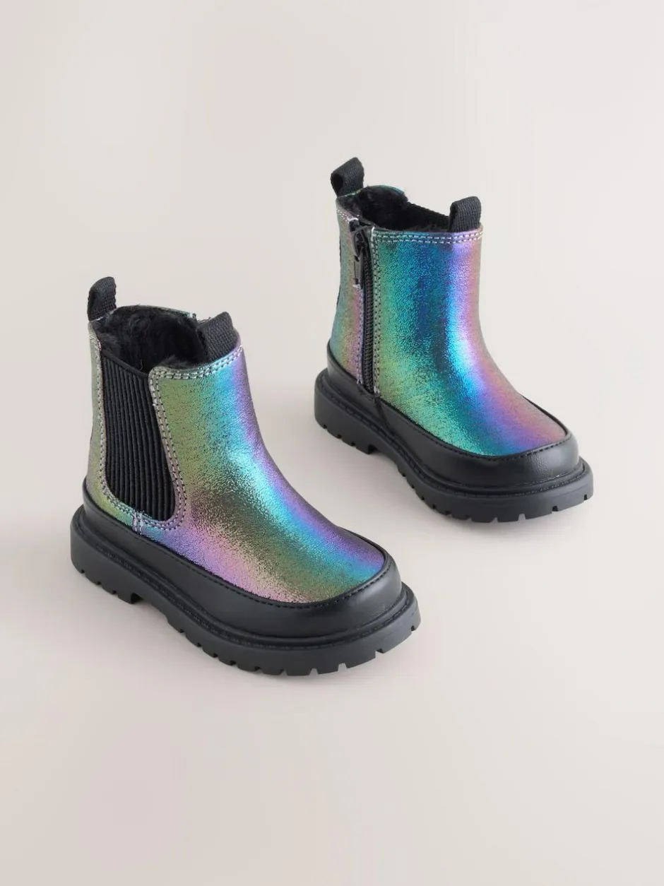 Next Chunky Chelsea Ankle Boots Multi Rainbow