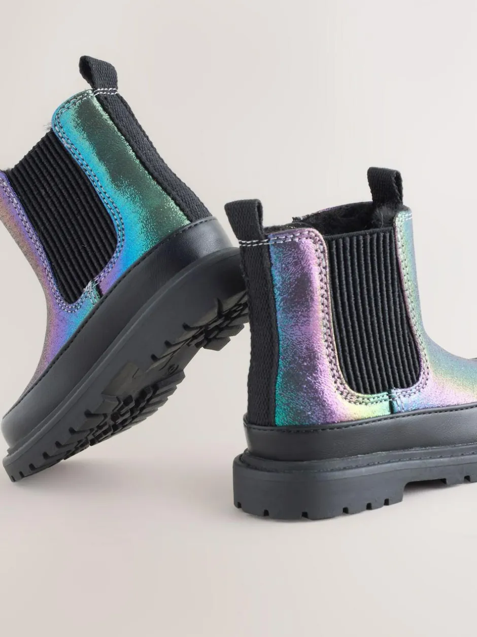 Next Chunky Chelsea Ankle Boots Multi Rainbow