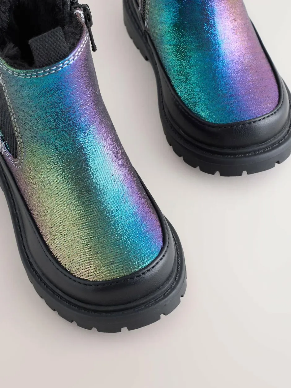 Next Chunky Chelsea Ankle Boots Multi Rainbow