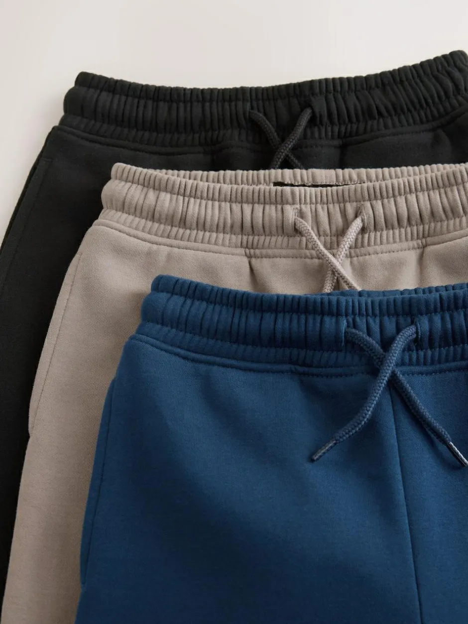 Next Multi Regular fit 3 Pack Non Cuff Regular Fit Joggers (3-16yrs) Discount