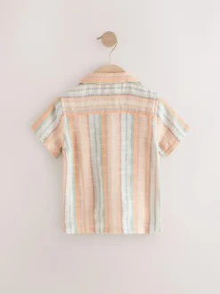 Next Short Sleeves Textured Shirt (3mths-7yrs) Multi Online