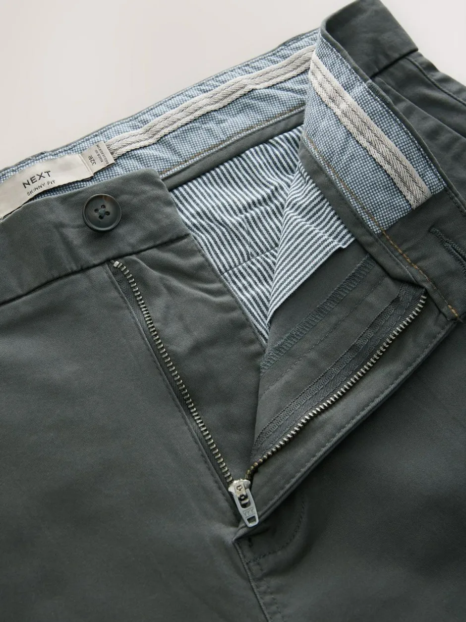 Next Multi Skinny Fit Stretch Chino Shorts 4 Pack Hot