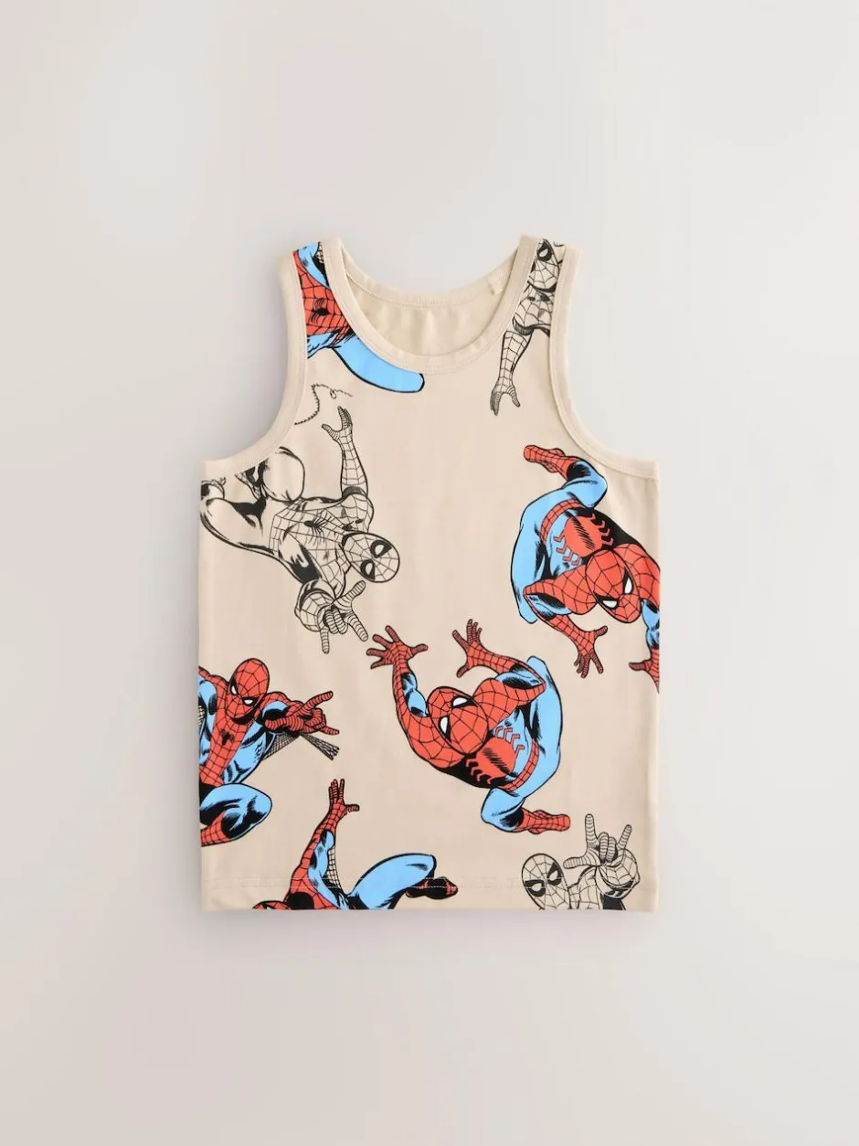 Next Multi Spiderman Vests 3 Pack (1.5-10yrs)