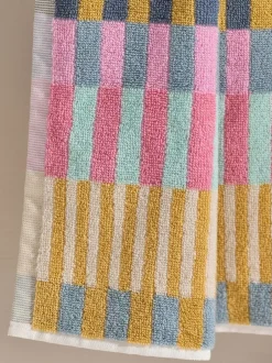 Next Stripe Towels Multi Discount