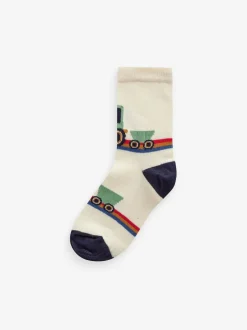 Next Multi Stripe Transport Cotton Rich Socks 7 Pack Best