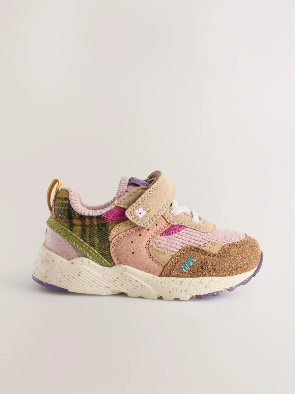 Next Wide Fit (G) Elastic Lace Touch Fasten Trainers Multi Best