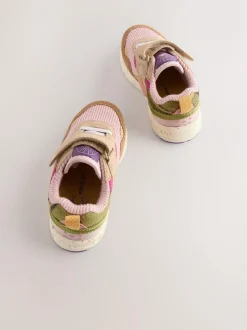 Next Wide Fit (G) Elastic Lace Touch Fasten Trainers Multi Best