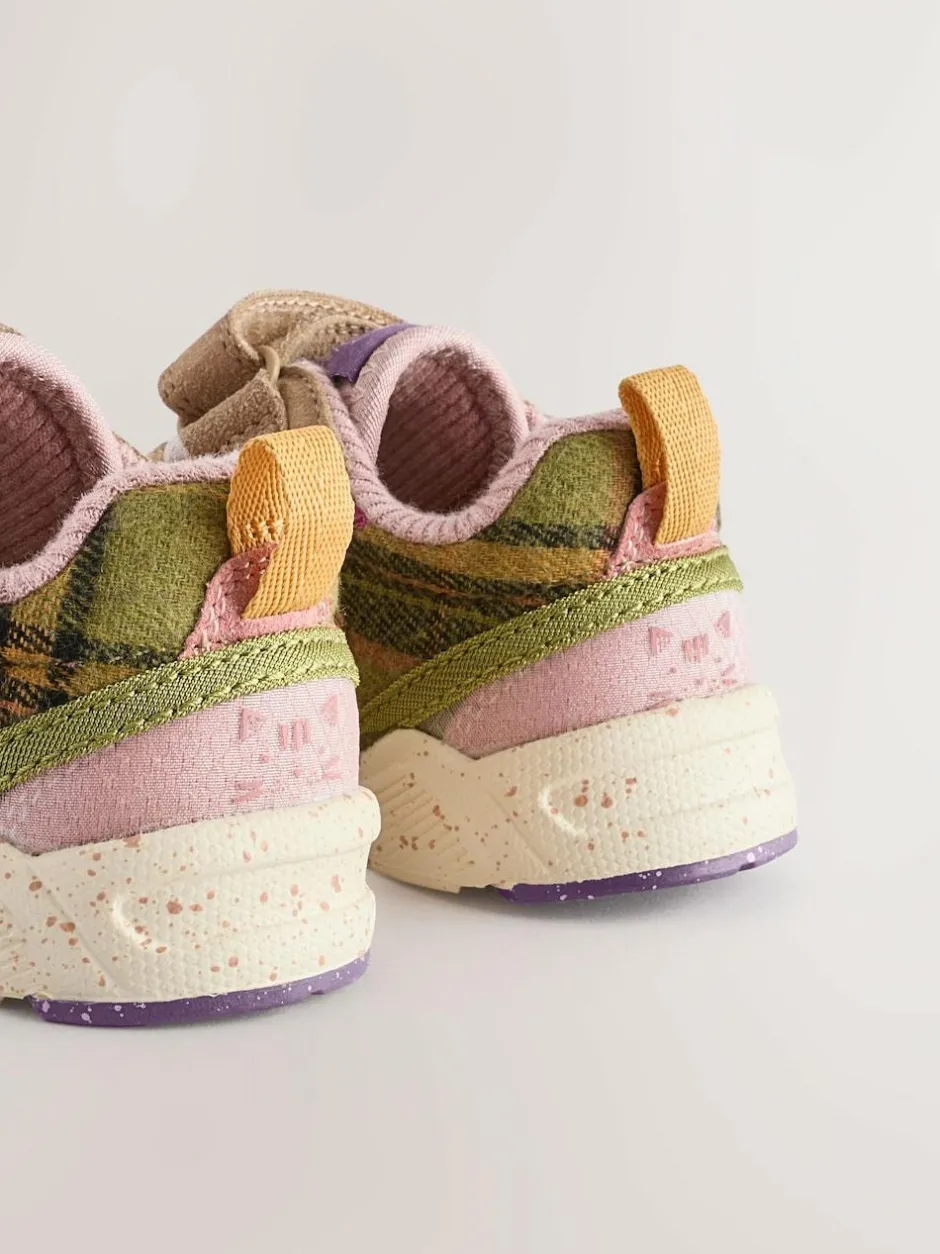 Next Wide Fit (G) Elastic Lace Touch Fasten Trainers Multi Best