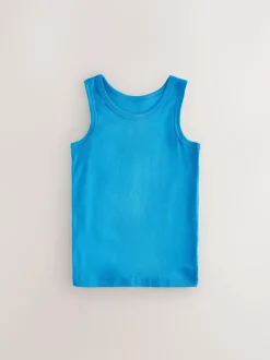 Next Multicolour Vests 5 Pack (1.5-16yrs) New