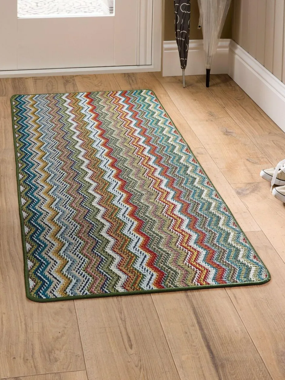 My Mat Candy Multi Zig Zag Runner Hot