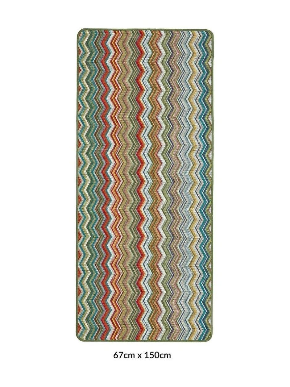 My Mat Candy Multi Zig Zag Runner Hot