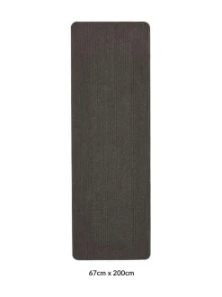 My Mat Plain Runner Charcoal Hot
