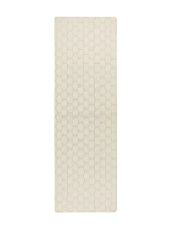 My Mat Sculptured Washable Stain Resistant Runner Ivory Outlet