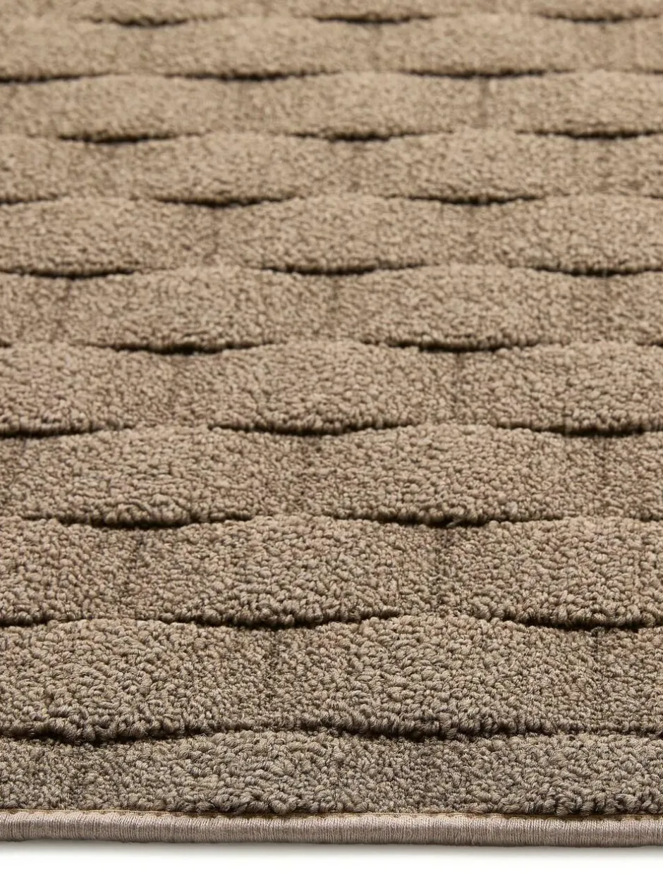 My Mat Sculptured Basketweave Rug Mink New