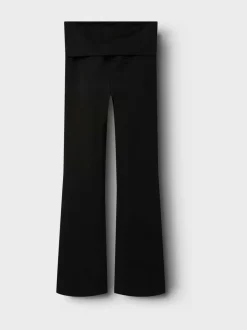 Name It Black Fold Over Flared Jersey Jeans Clearance