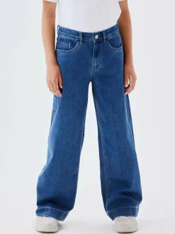 Name It Blue High Waist Wide Leg Jeans New