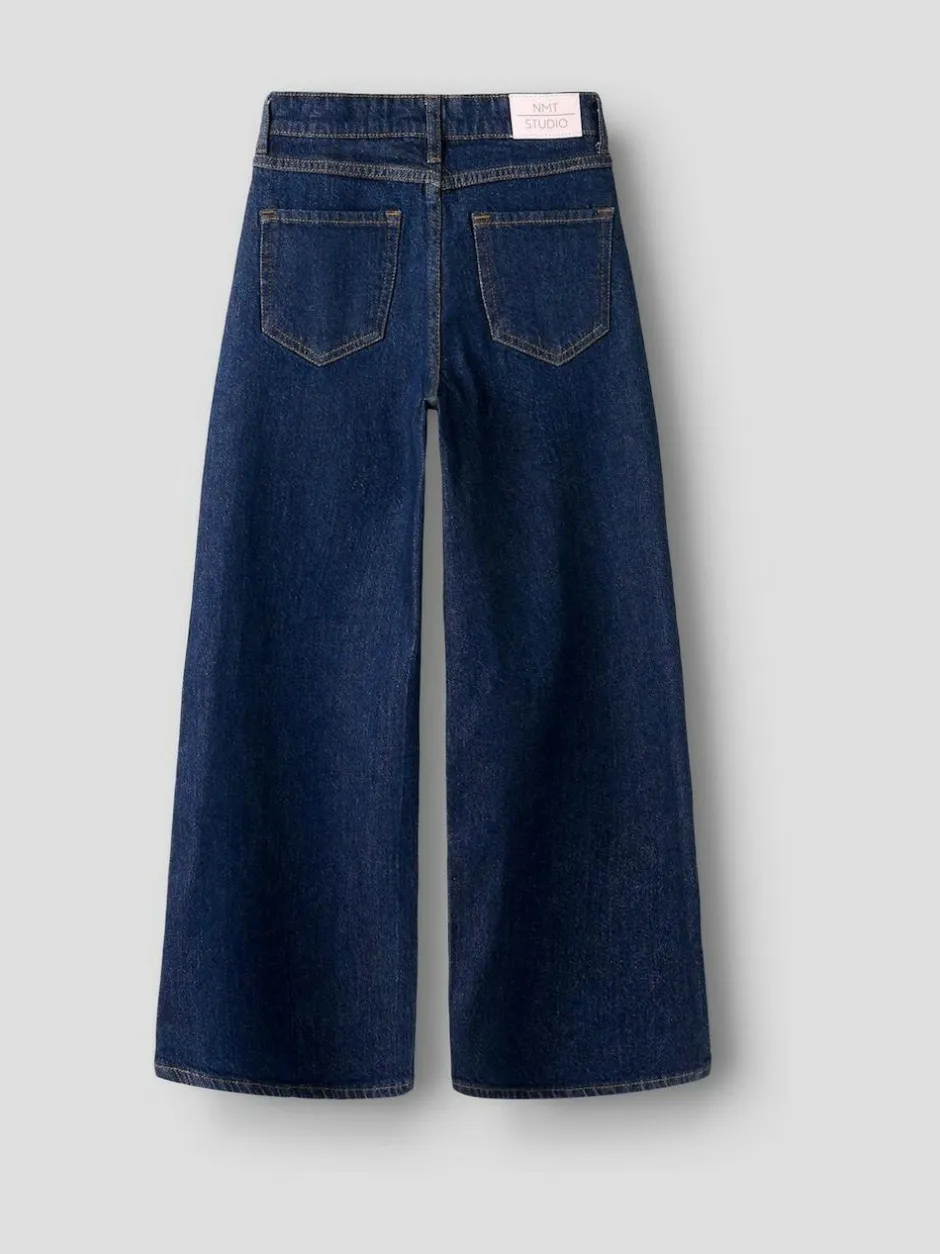 Name It Blue Pleated Wide Leg Jeans Discount