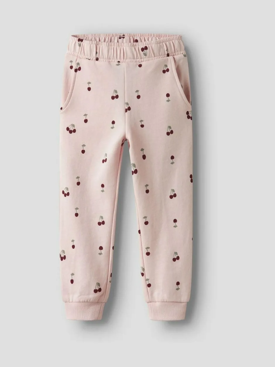 Name It Pink Cherry Print Joggers Hot