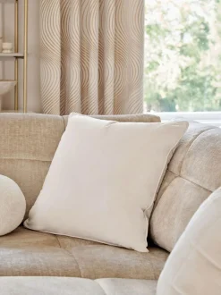 Next Natural 59 x 59cm Matte Velvet Cushion Best