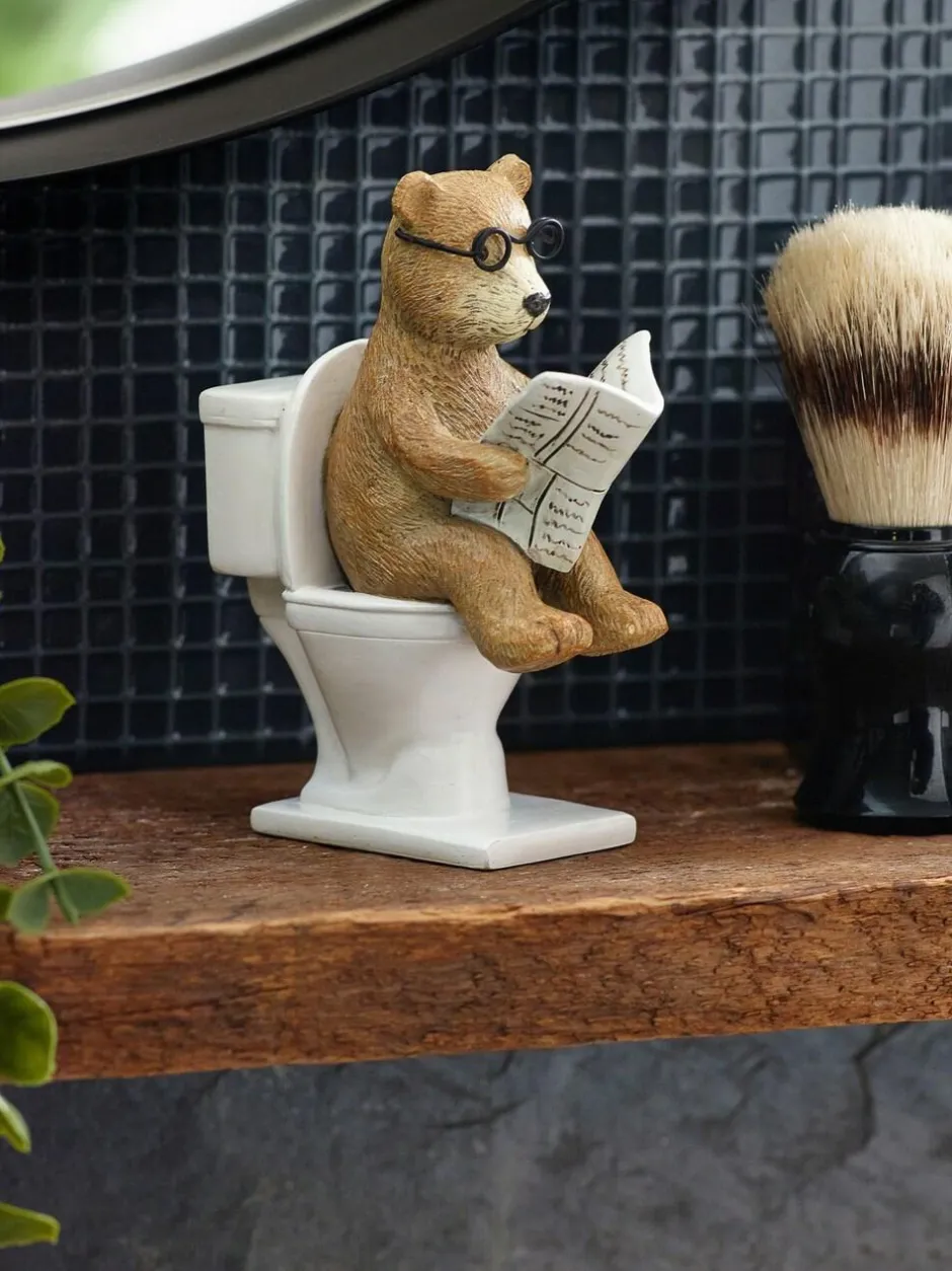 Next Natural Bertie Bear Bathroom Ornament Discount