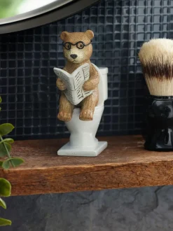Next Natural Bertie Bear Bathroom Ornament Discount