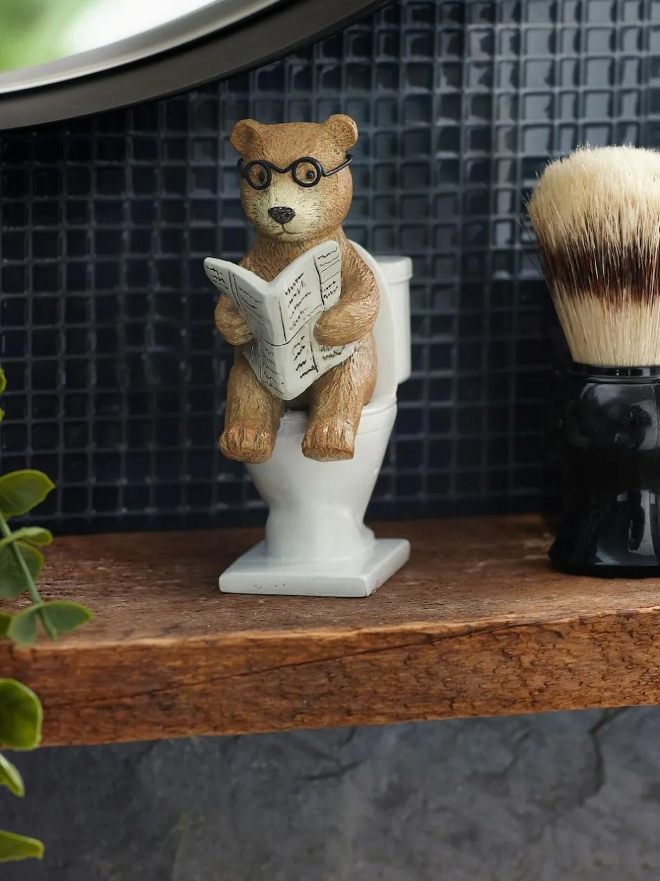 Next Natural Bertie Bear Bathroom Ornament Discount