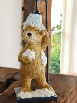 Next Natural Bertie Bear Shower Bathroom Ornament New