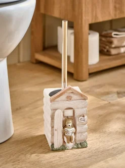 Next Natural Bertie Bear Woodland Spa Toilet Brush Sale