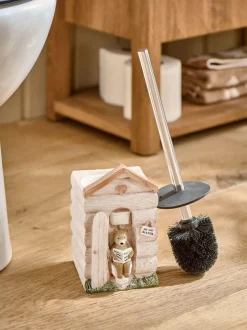 Next Natural Bertie Bear Woodland Spa Toilet Brush Sale