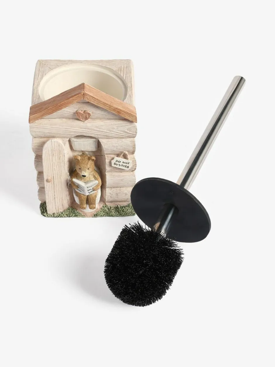 Next Natural Bertie Bear Woodland Spa Toilet Brush Sale