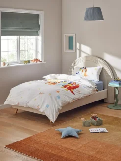 Next Natural Bluey and Friends 100% Cotton Duvet Cover and Pillowcase Set Hot