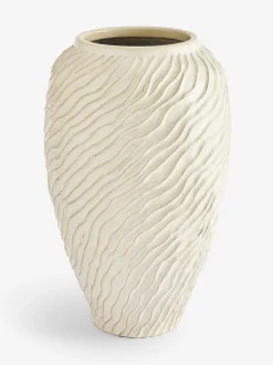 Next Natural Ceramic Fairford Textured Extra Large Vase Best