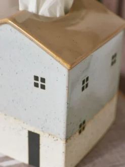 Next Natural Ceramic House Tissue Box Online