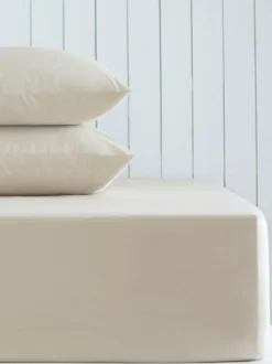 Next Natural Cotton Rich Extra Deep Fitted Bed Sheet Sale