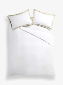 Next Cotton Rich Oxford Duvet Cover and Pillowcase Set Natural Best