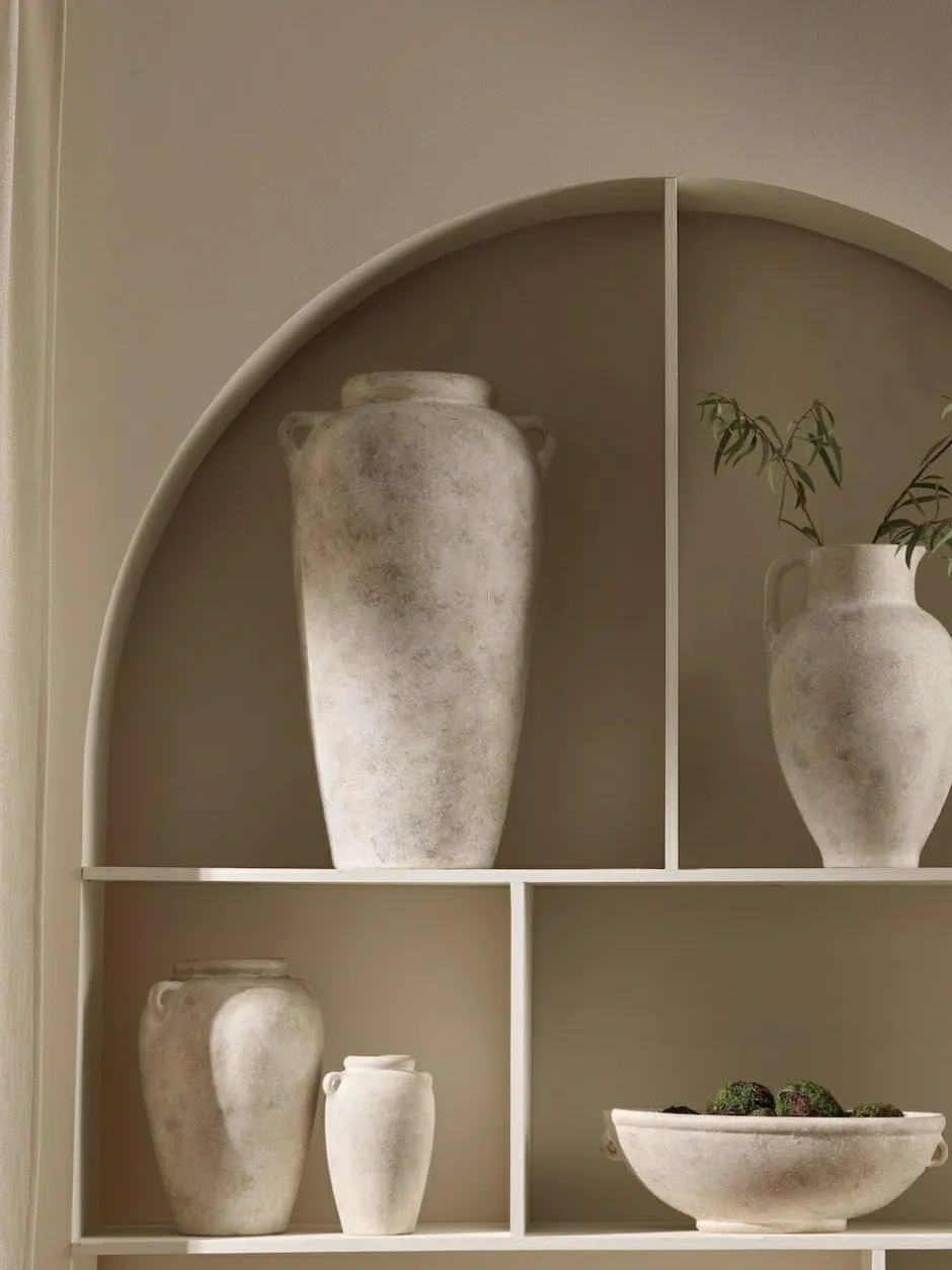 Next Natural Country Ceramic Lydford Extra Large Textured Flower Vase Clearance