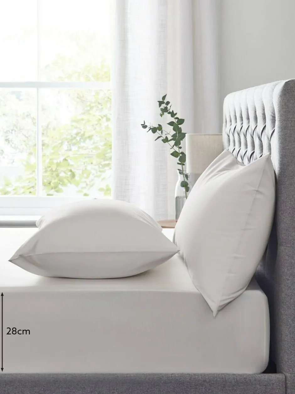 Next Natural Easy Care Polycotton Fitted Sheet Clearance