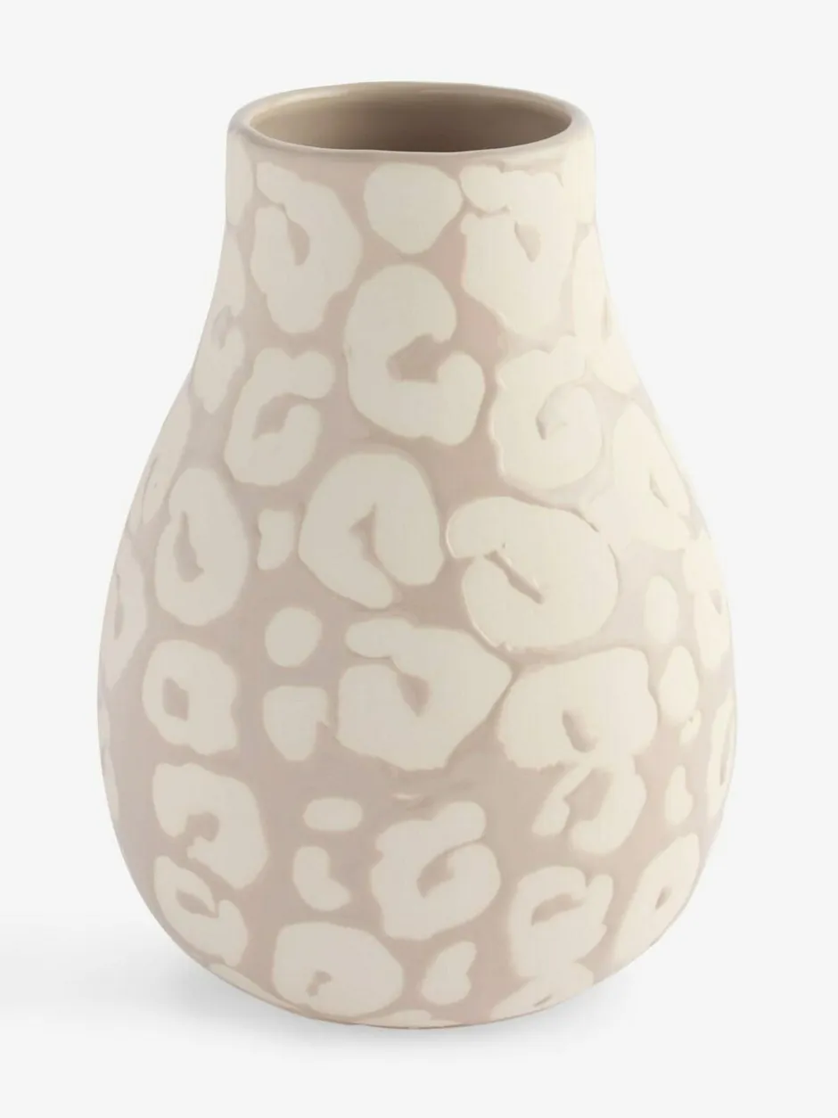 Next Medium Ceramic Vase Natural Embossed Leopard Print Discount