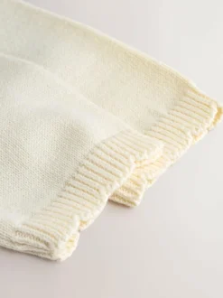 Next Natural Embroidered Baby Bunny Cardigan (0mths-3yrs) Outlet