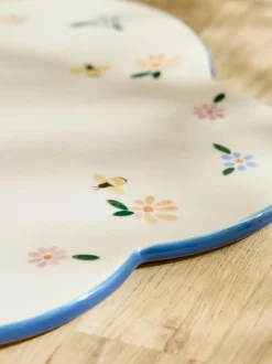 Next Natural Floral Ceramic Trivet Hot