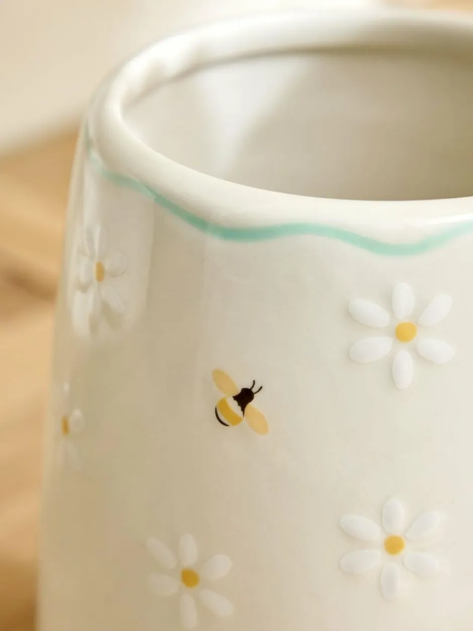 Next Natural Floral Ceramic Utensil Pot Best