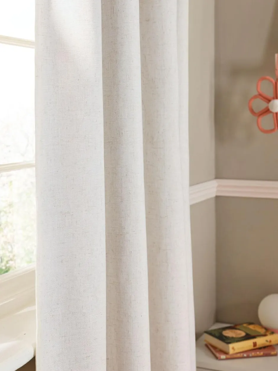 Next Natural Frill Eyelet Blackout Curtains Hot