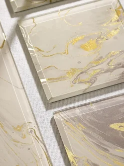 Next Galaxy Glass Coasters Set of 4 Natural Clearance