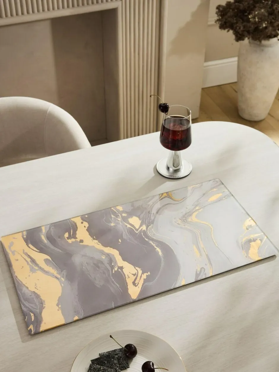 Next Natural Galaxy Glass Table Centrepiece Clearance