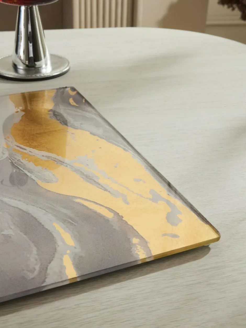 Next Natural Galaxy Glass Table Centrepiece Clearance