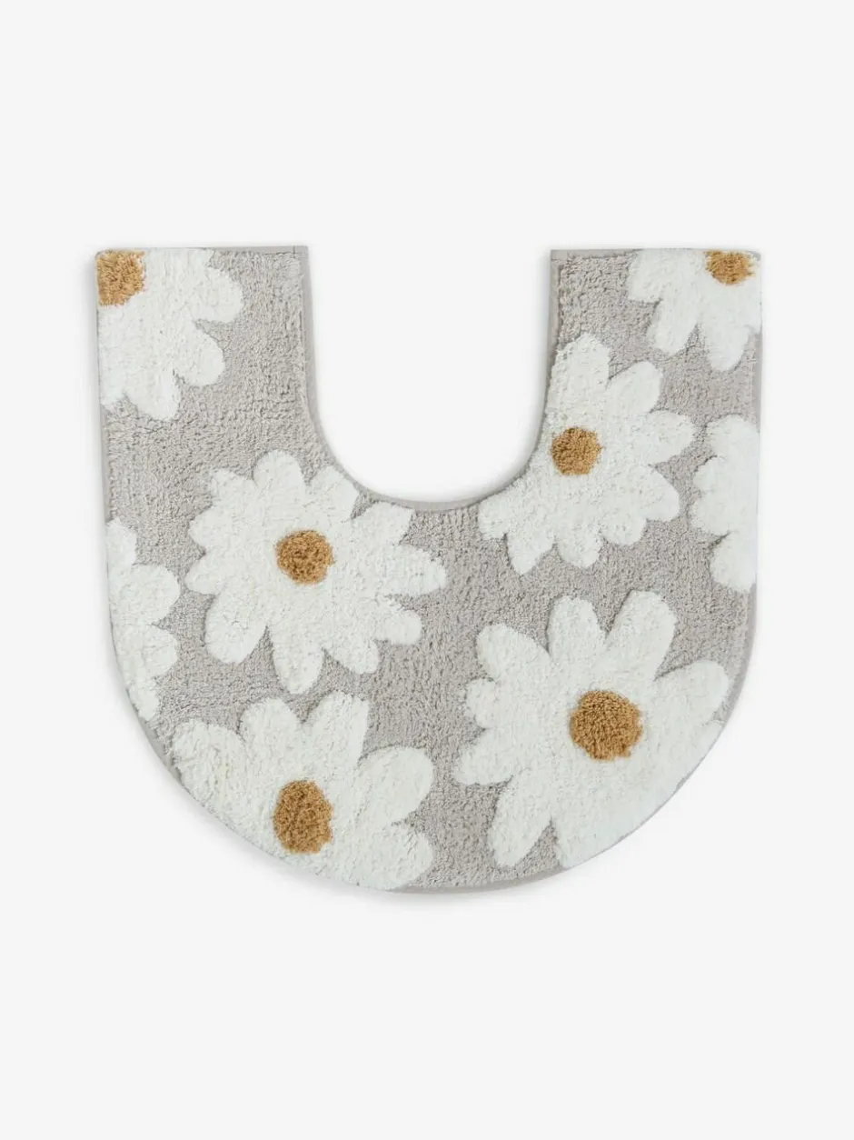 Next Daisy 100% Cotton Pedestal Mat Natural Grey