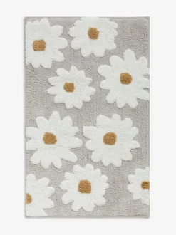 Next Daisy 100% Cotton Bath Mat Natural Grey Clearance