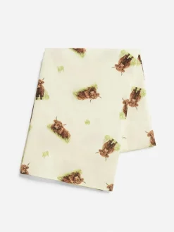 Next Natural Hamish The Highland Cow Wipe Clean Tablecloth Clearance